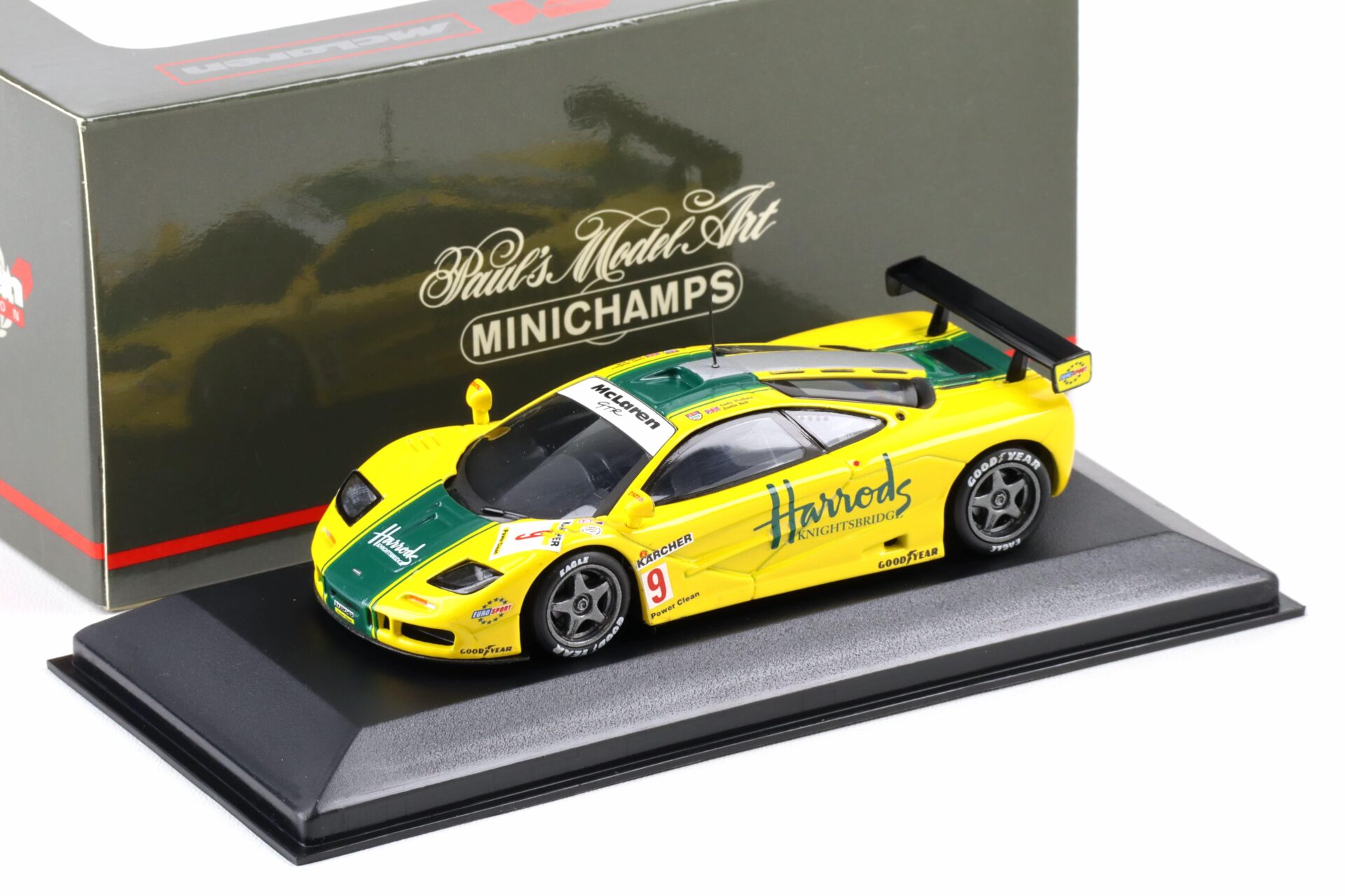 1:43 Minichamps McLaren F1 GTR Ring Mach One Harrods #9 Wallace/ Bell