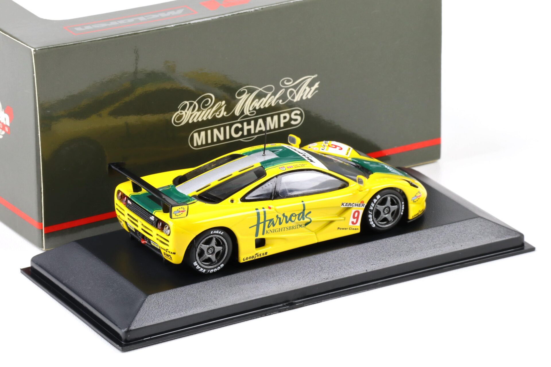 1:43 Minichamps McLaren F1 GTR Ring Mach One Harrods #9 Wallace/ Bell