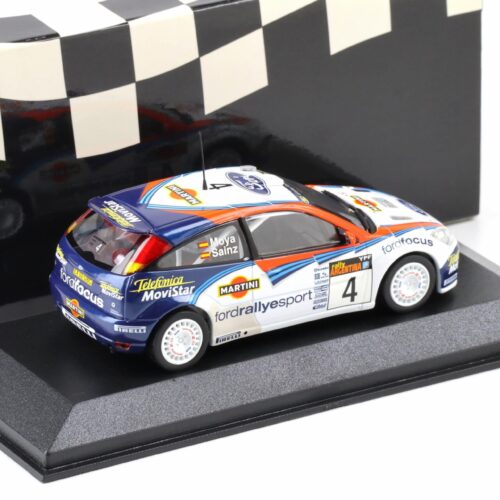 1:43 Minichamps Ford Focus WRC Rally Argentina 2002 Winners Sainz/ Moya #4
