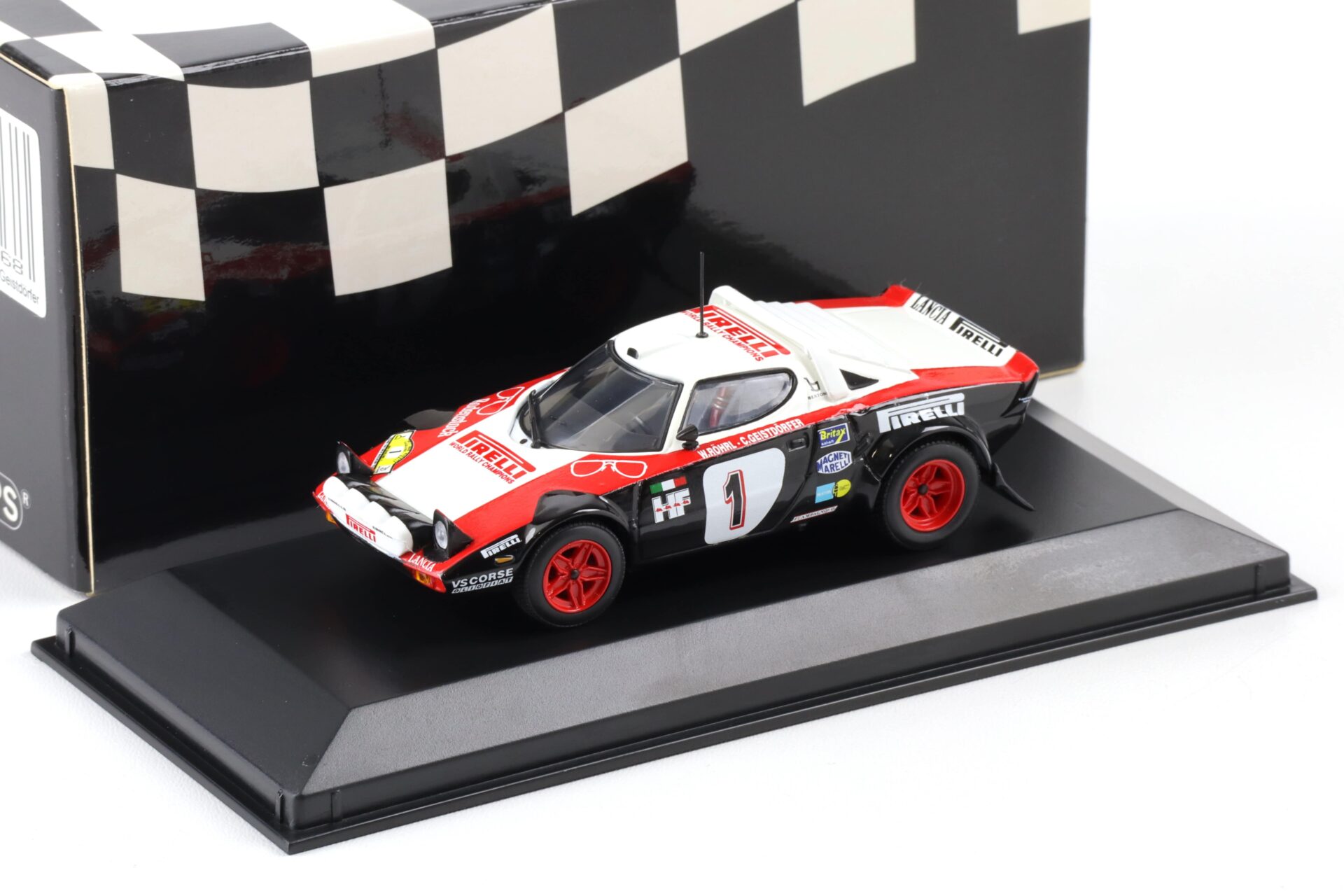 1:43 Minichamps Lancia Stratos Pirelli Rally 1978 Röhrl/ Geistdörfer #1
