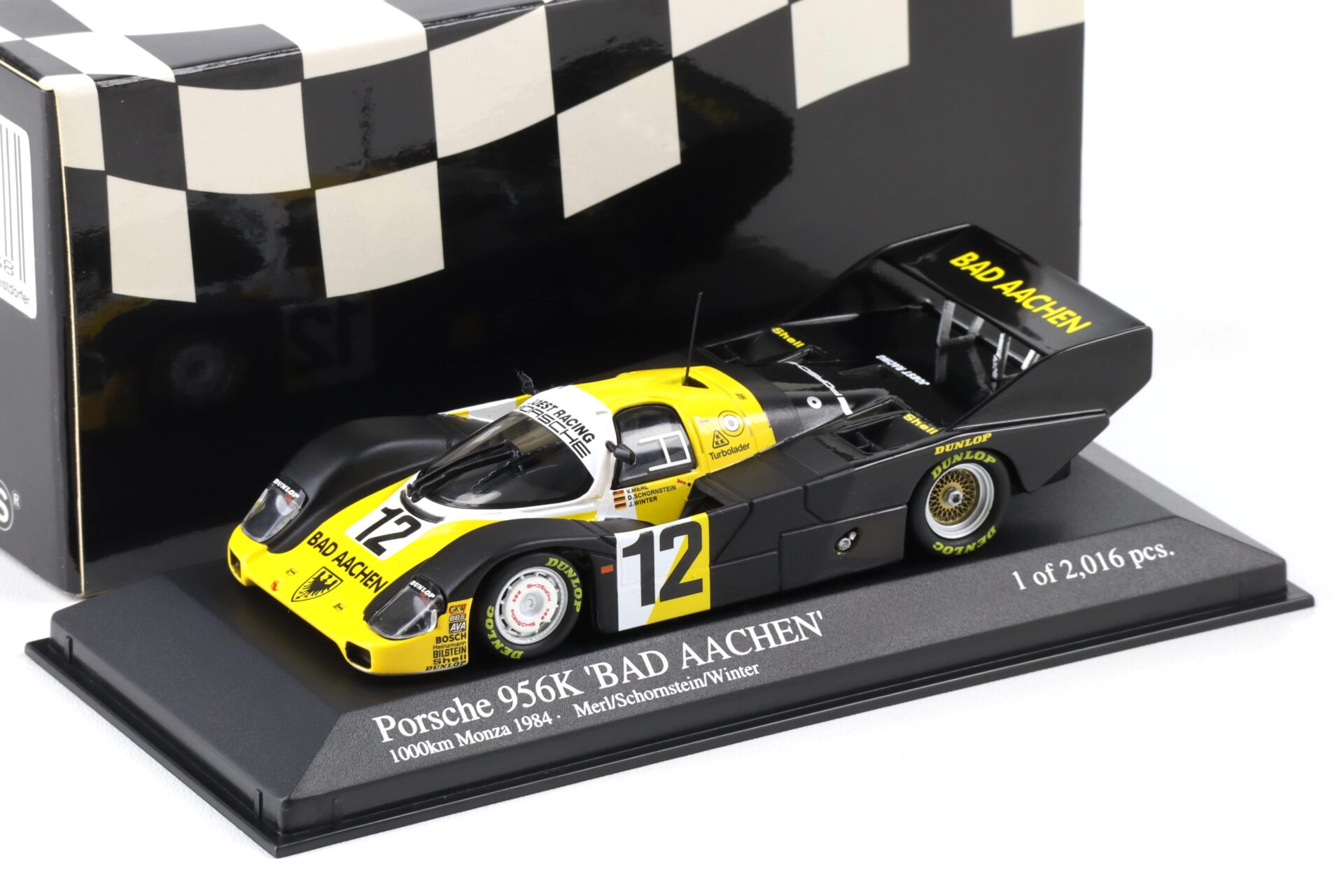 1:43 Minichamps Porsche 956K 1000km Monza 1984 Merl/ Schornstein/ Winter #12