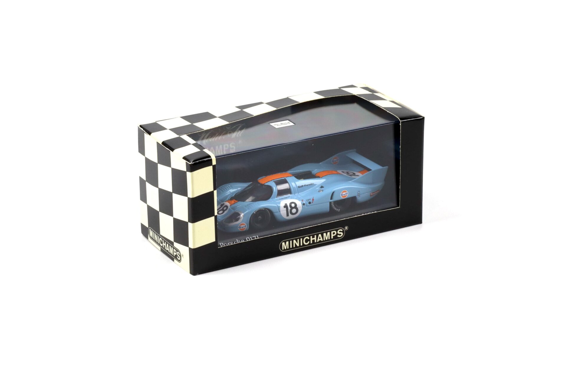 1:43 Minichamps Porsche 917L Gulf 24h Le Mans 1971 Rodriguez/ Oliver #18