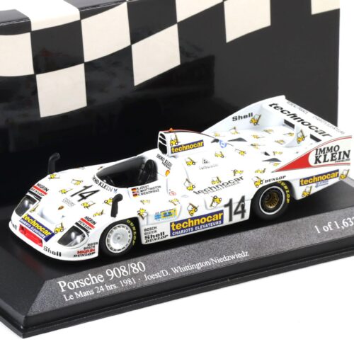 1:43 Minichamps Porsche 908/80 Le Mans 24h 1981 Joest/ Niedzwiedz #14