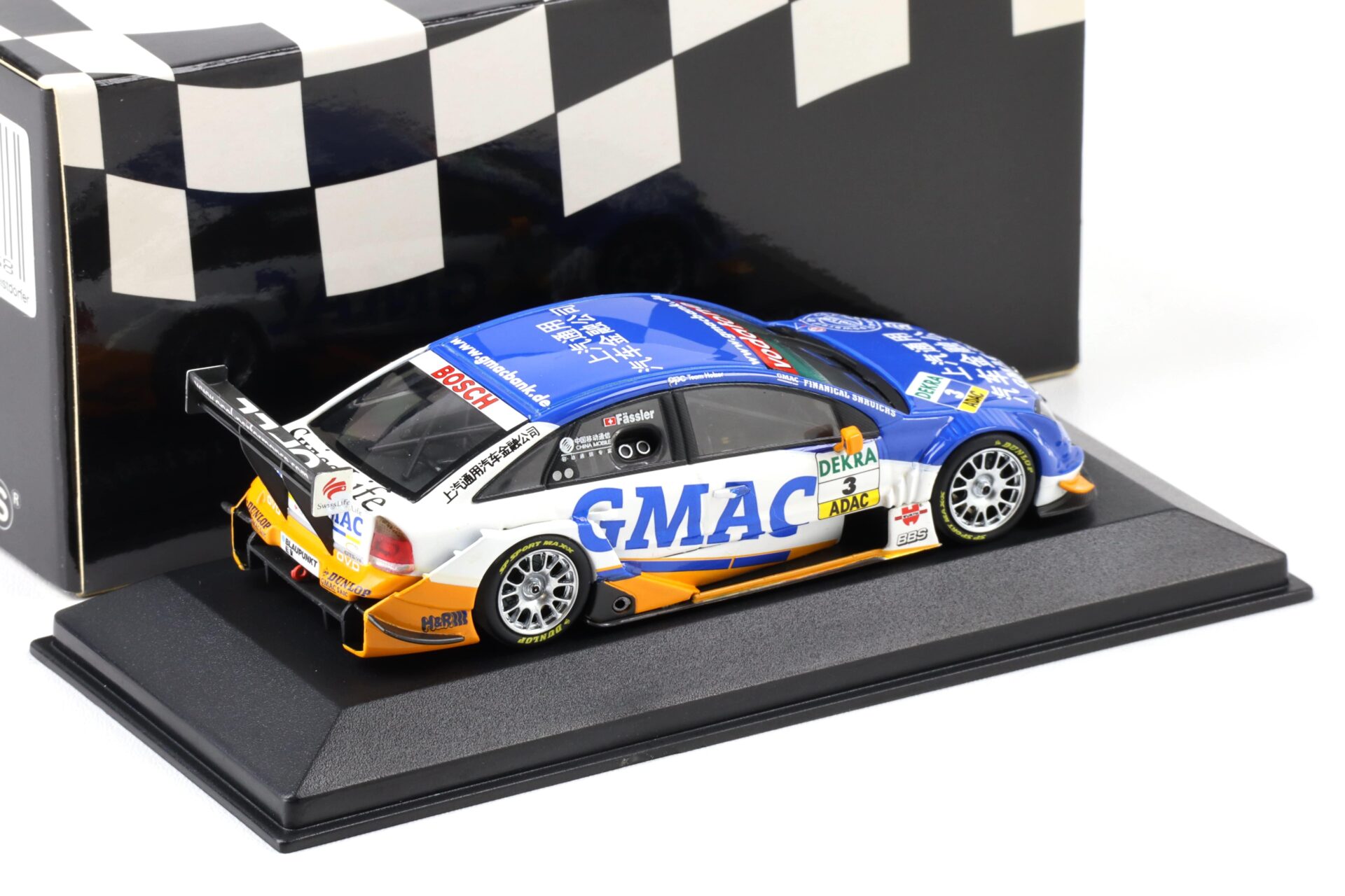 1:43 Minichamps Opel Vectra GTS V8 Shanghai DTM 2004 Fässler #3 OPC Team Phoenix