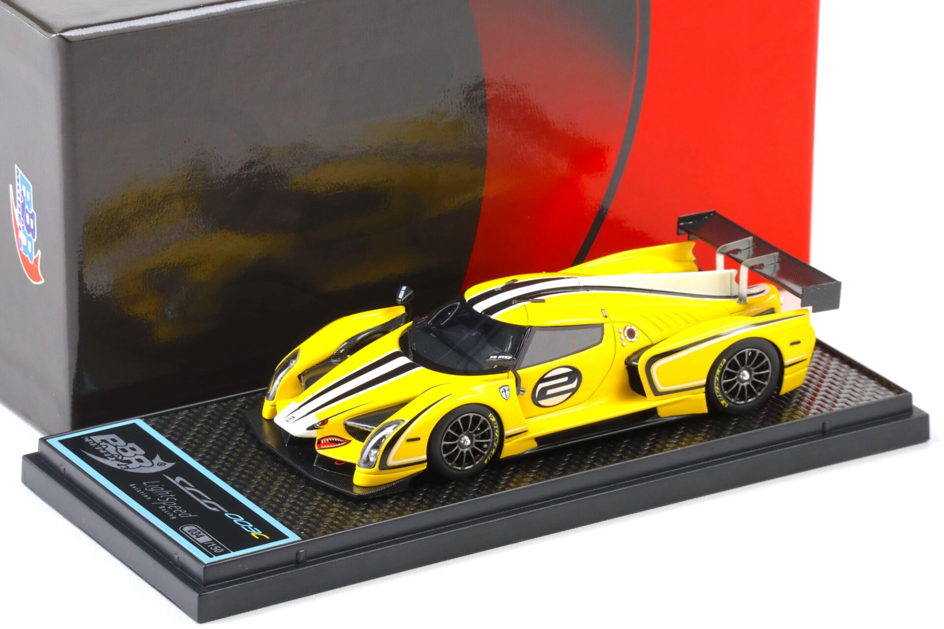 1:43 BBR Glickenhaus SCG 003C 2015 Light Speed Aviation Racing - Limited 150 pcs.