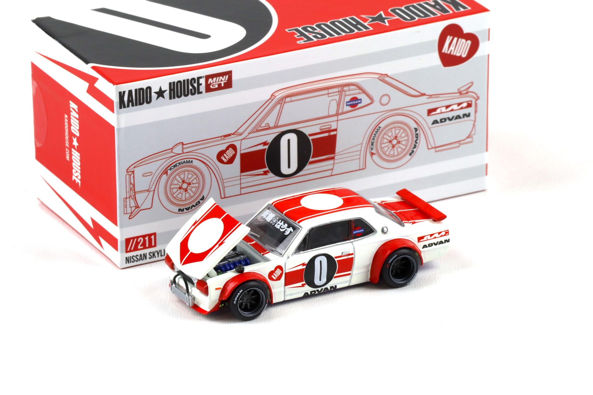 1:64 TSM Mini GT Kaido House Nissan Skyline 2000 GT-R KPGC10 Kaido Works V2