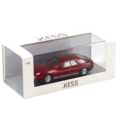 1:43 Kess Model Porsche 928 Custom Factory 4 door Sedan 1986 red metallic