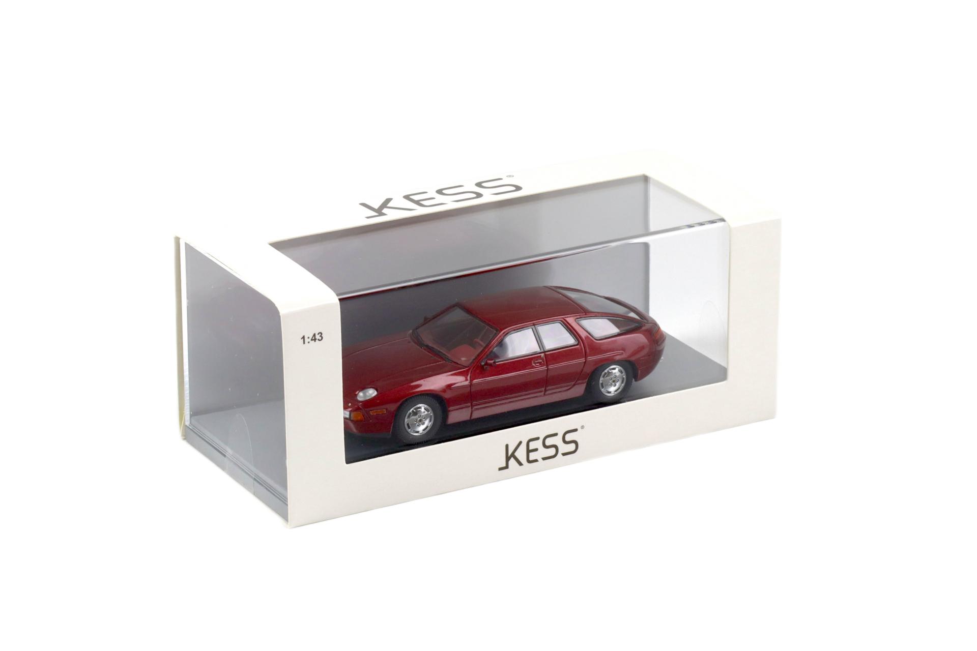 1:43 Kess Model Porsche 928 Custom Factory 4 door Sedan 1986 red metallic