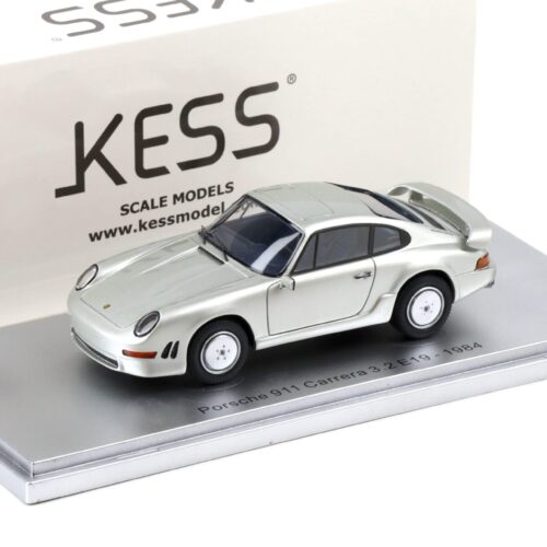 1:43 Kess Model Porsche 911 Carrera 3.2 E19 Prototype 1984 silver metallic