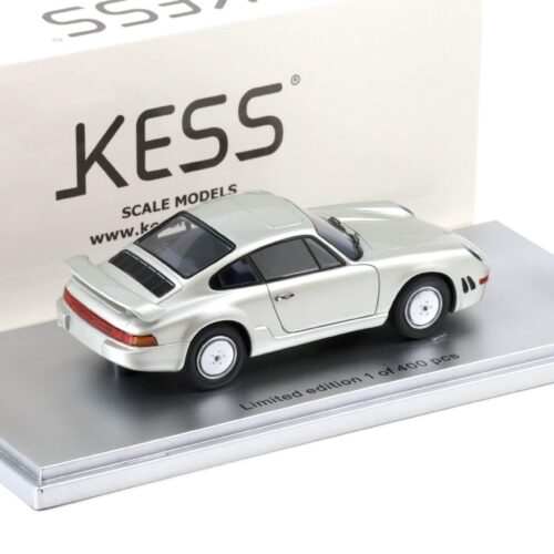 1:43 Kess Model Porsche 911 Carrera 3.2 E19 Prototype 1984 silver metallic