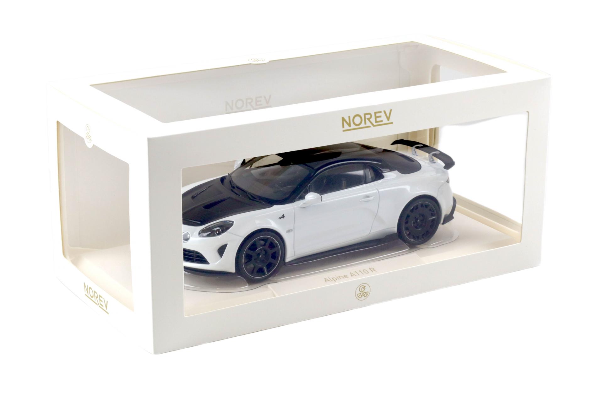 1:18 Norev Alpine A110 R 2024 pearl white/ Carbon