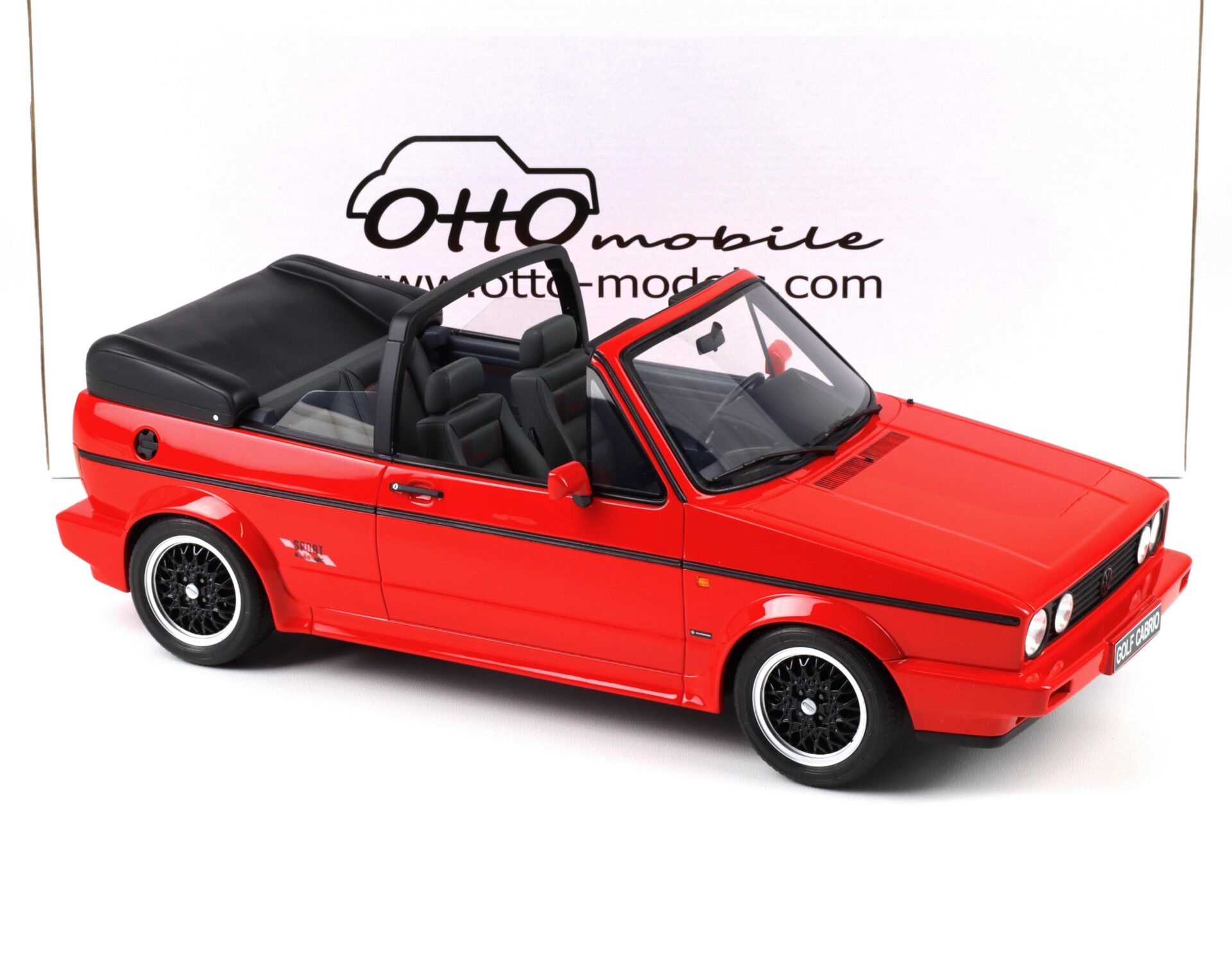 1:12 OTTO mobile G095 VW Golf 1 Cabriolet Sport Line 1991 Flash red