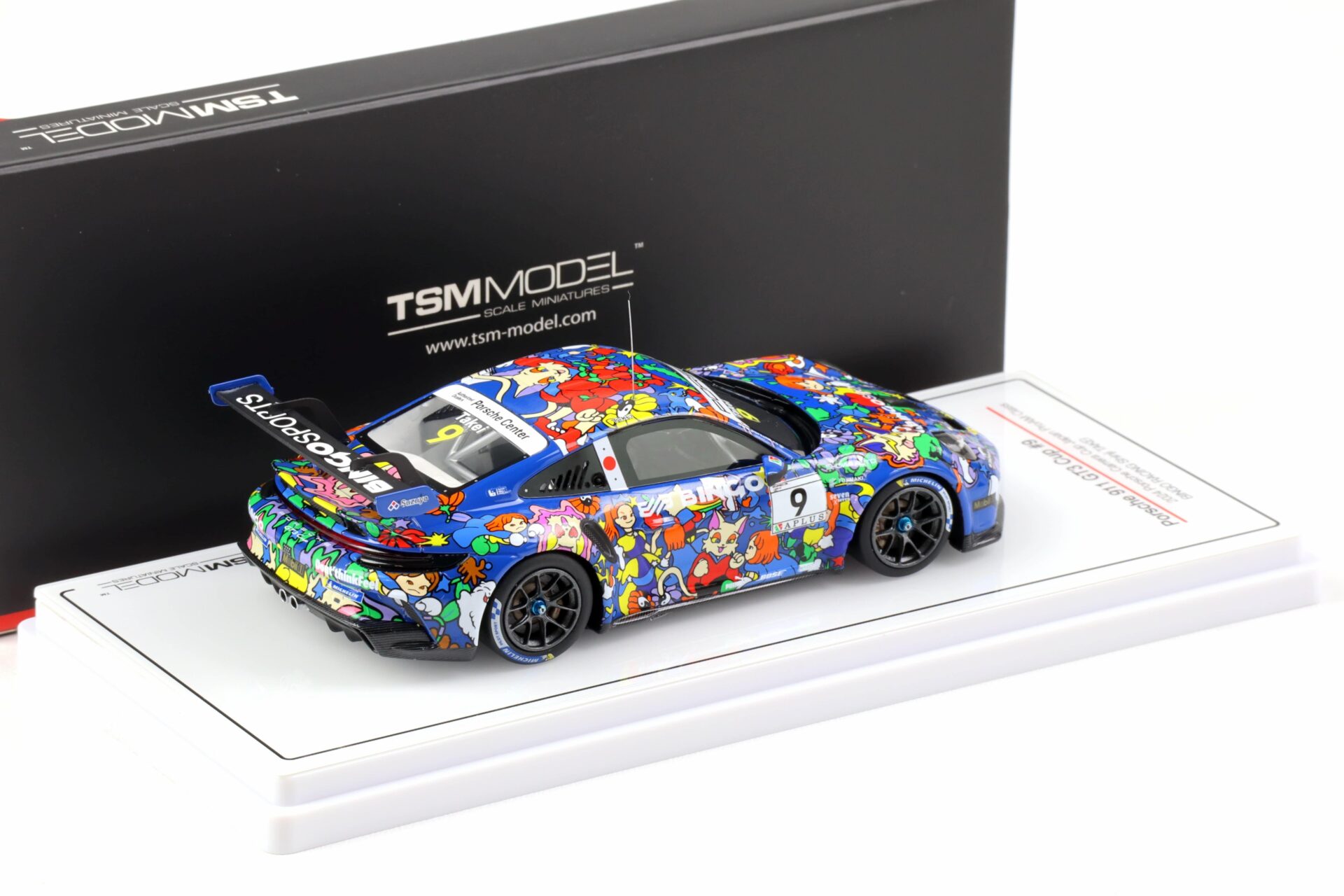 1:43 TSM Model Porsche 911 GT3 Cup #9 Japan ProAm Class 2024 Bingo Racing Shinji Takei