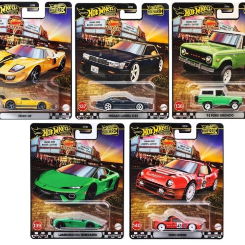 1:64 Hot Wheels Boulevard Series 2025 Car Culture Premium Pack 5 pcs. 978E Lamborghini, Ford