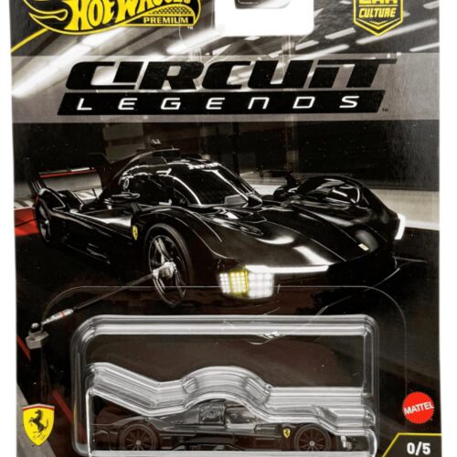 1:64 Hot Wheels Premium 2025 Circuit Legends JBK66 CHASE 0/5 Ferrari 499P black