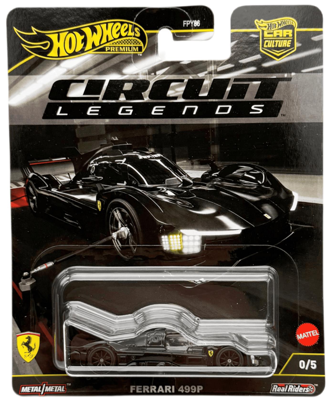 1:64 Hot Wheels Premium 2025 Circuit Legends JBK66 CHASE 0/5 Ferrari 499P black