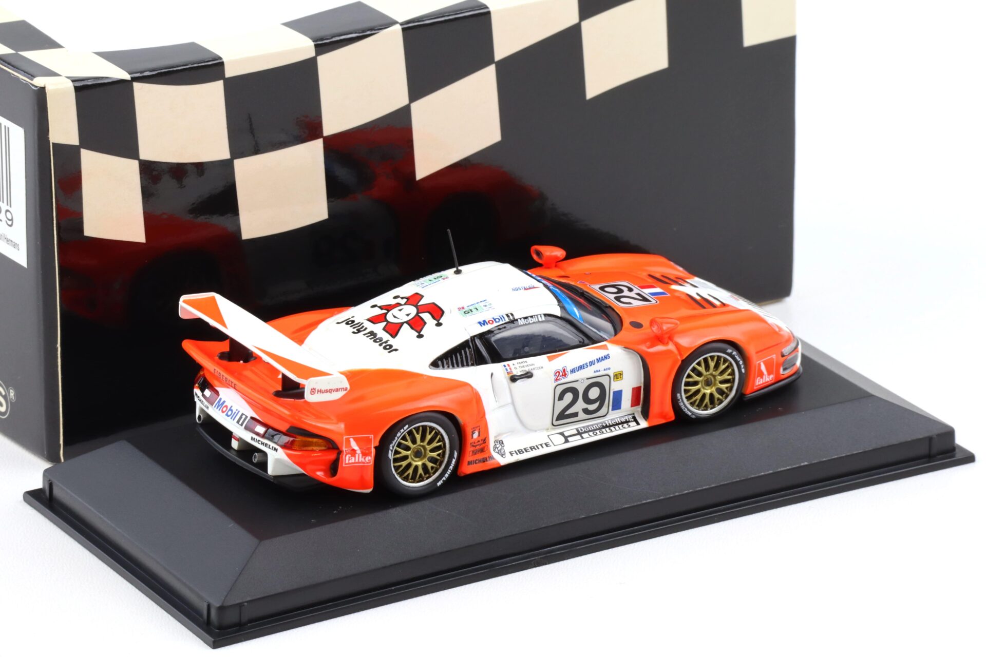 1:43 Minichamps Porsche 911 993 GT1 Le Mans 1997 J-B Racing #29 Ferte/ Gartzen
