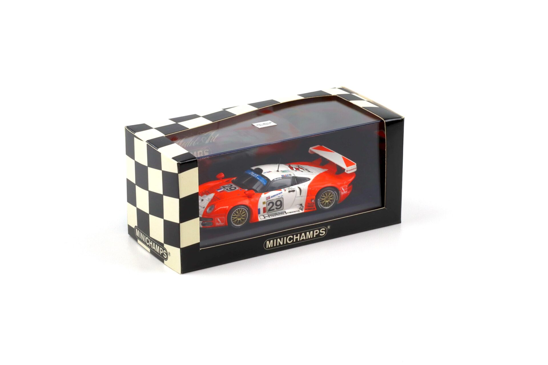 1:43 Minichamps Porsche 911 993 GT1 Le Mans 1997 J-B Racing #29 Ferte/ Gartzen