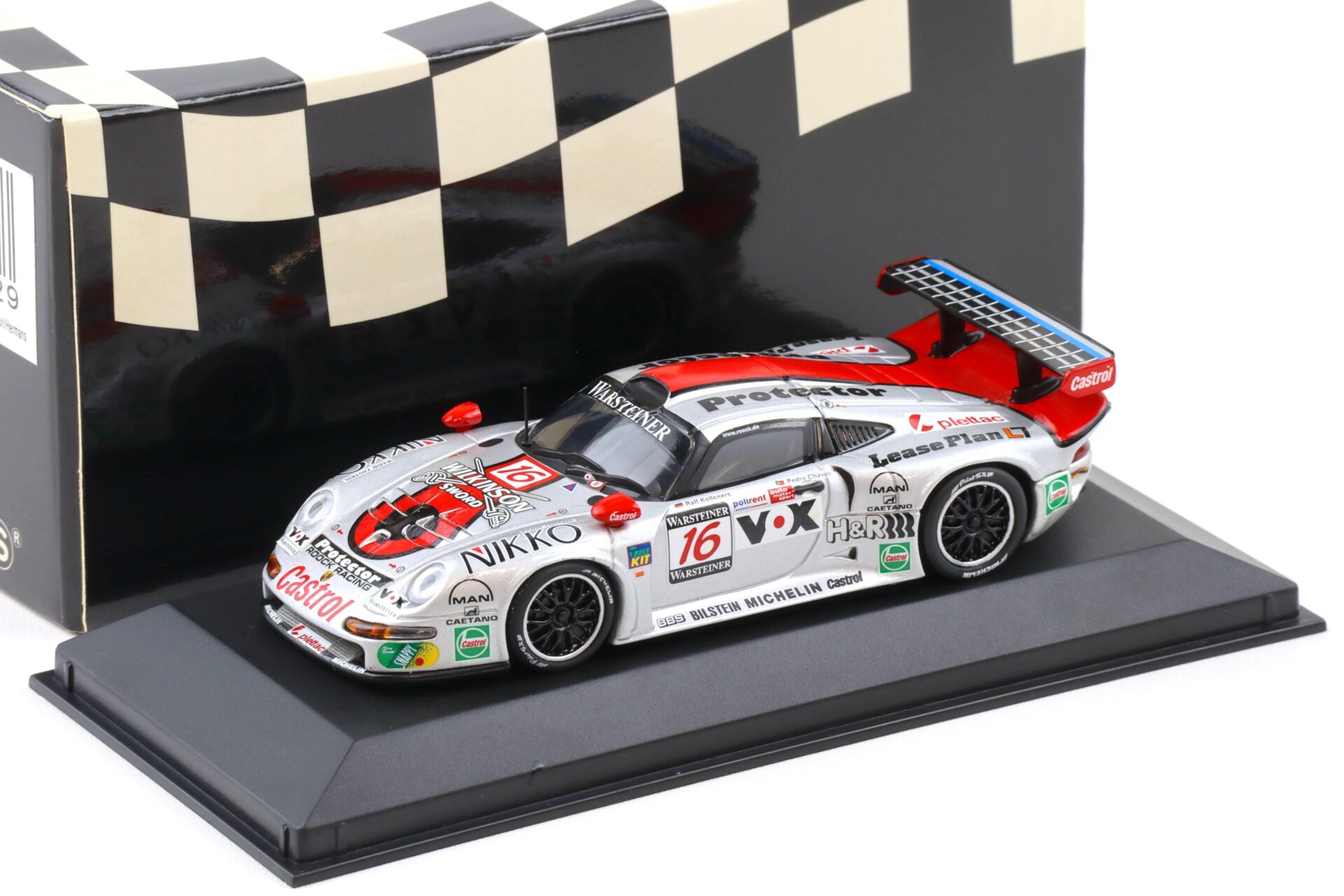 1:43 Minichamps Porsche 911 993 GT1 Le Mans 1997 Rook Racing #16 Ortelli/ McNish