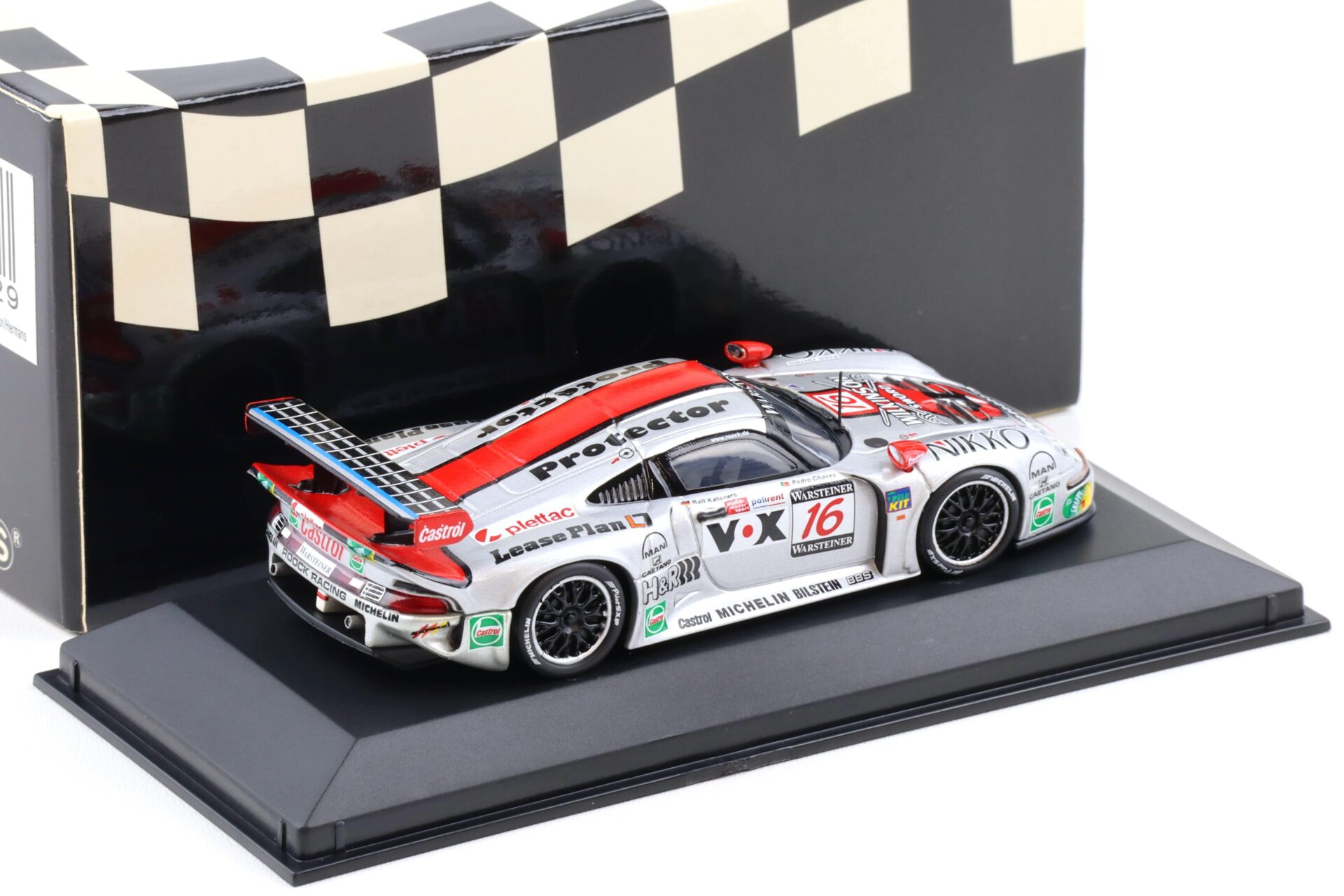 1:43 Minichamps Porsche 911 993 GT1 Le Mans 1997 Rook Racing #16 Ortelli/ McNish