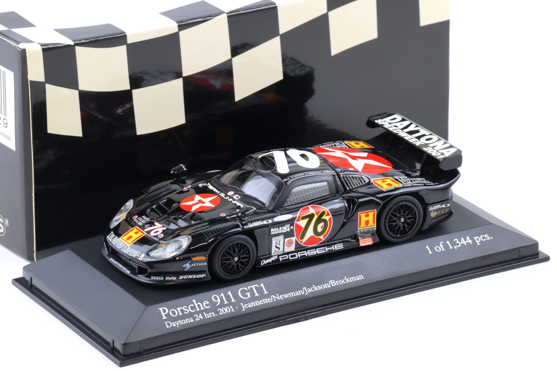 1:43 Minichamps Porsche 911 996 GT1 Daytona 24h 2001 #76 Jeanette/ Newman