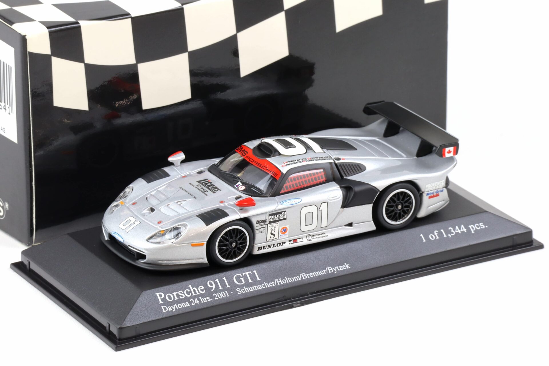 1:43 Minichamps Porsche 911 996 GT1 Daytona 24h 2001 #01 Schumacher/ Holtom