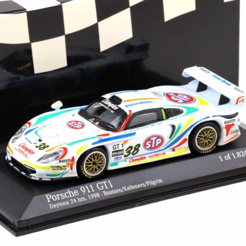 1:43 Minichamps Porsche 911 996 GT1 Daytona 24h 1998 STP #38 Boutsen/Kelleners