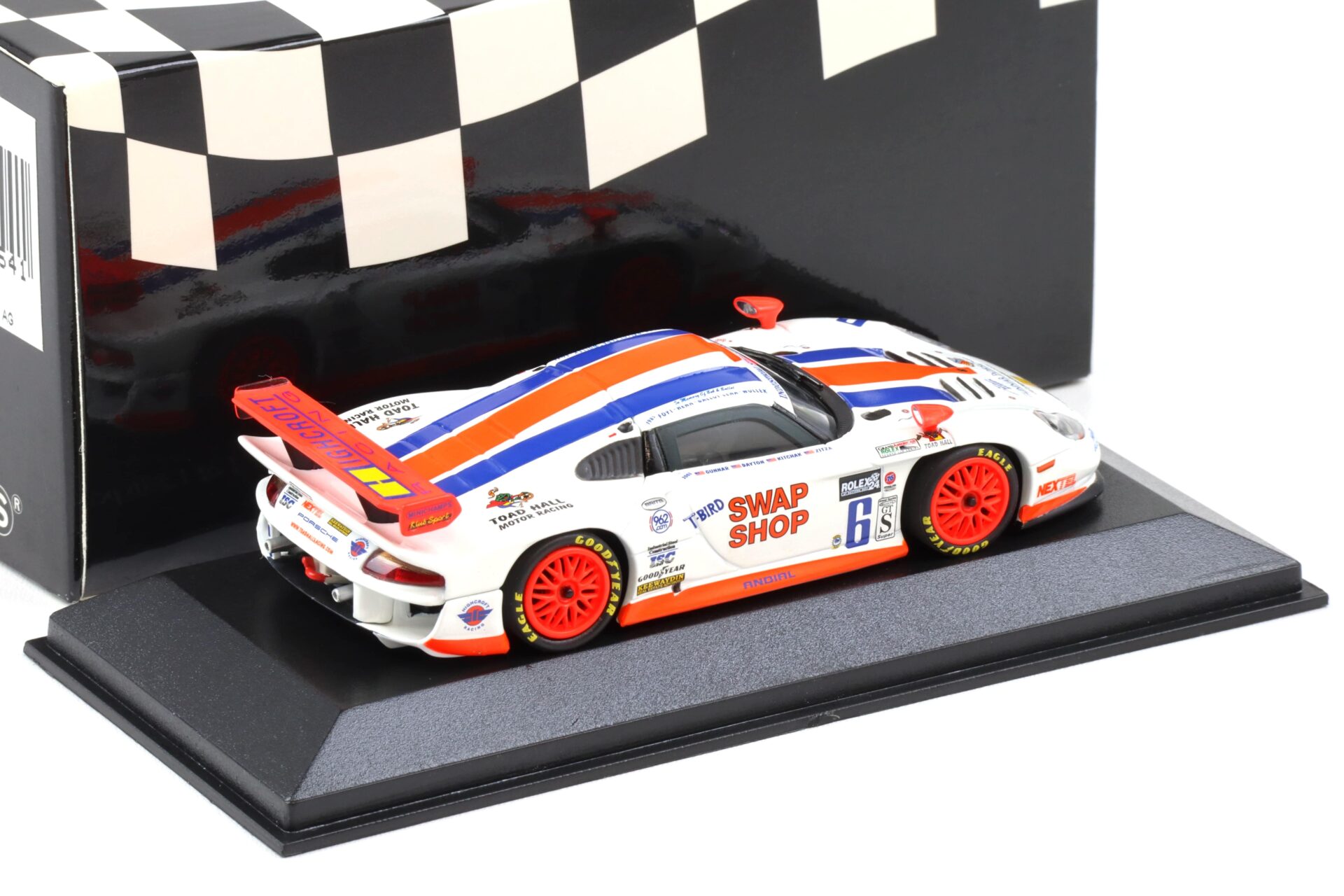 1:43 Minichamps Porsche 911 996 GT1 Daytona 24h 2003 Swap Shop #6 Jeanette/ Dayton