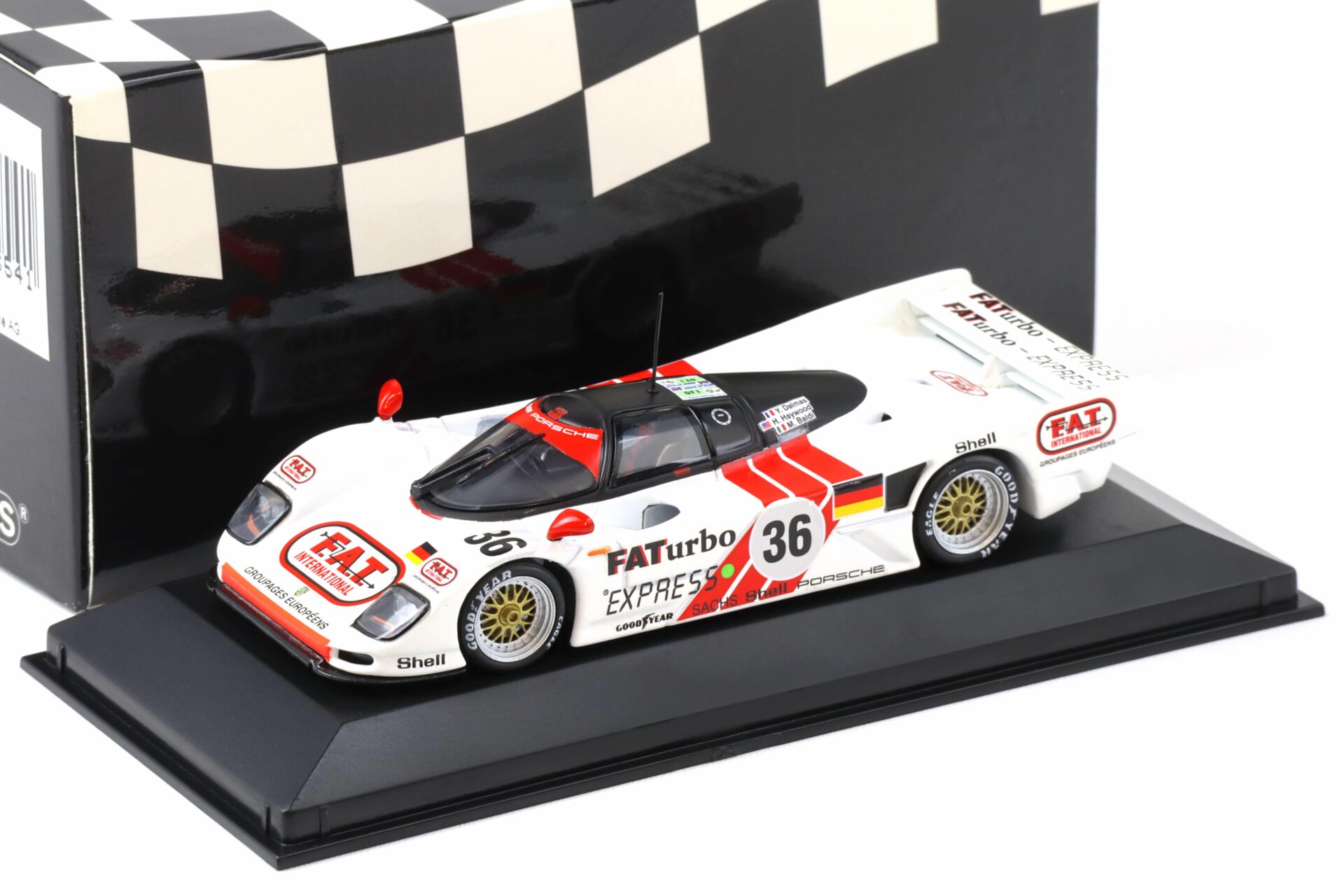 1:43 Minichamps Dauer Porsche 962 GT Winner Le Mans 1994 #36 Baldi/ Haywood/ Dalmas