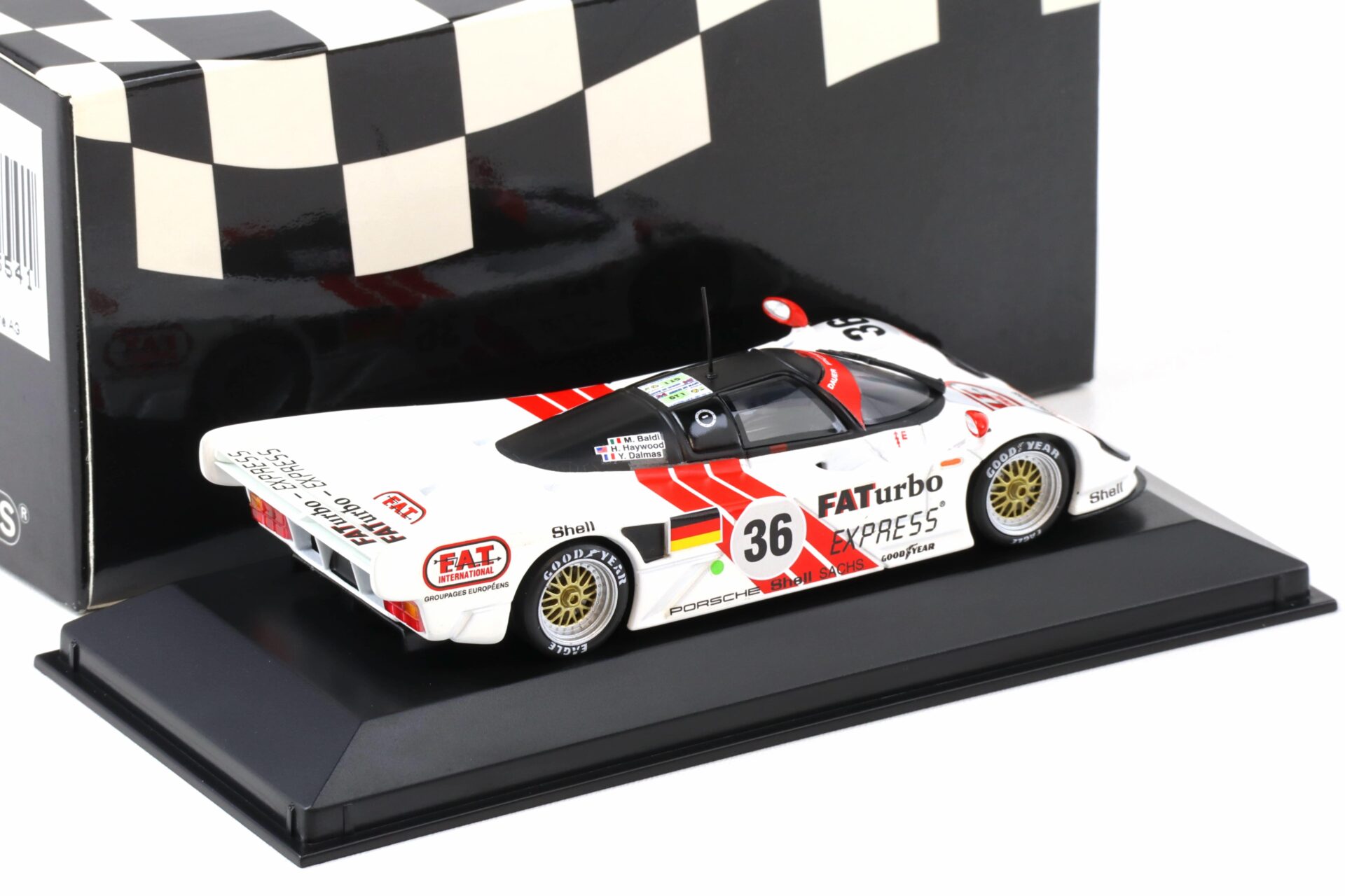 1:43 Minichamps Dauer Porsche 962 GT Winner Le Mans 1994 #36 Baldi/ Haywood/ Dalmas