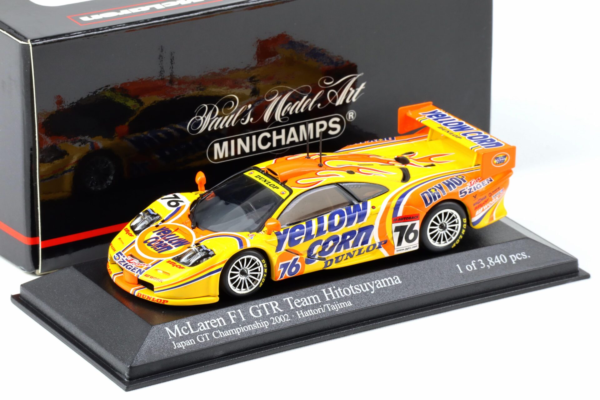 1:43 Minichamps McLaren F1 GTR Long Tail Hitotsuyama Japan GP 2002 Hattori/ Tajima