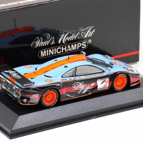 1:43 Minichamps McLaren F1 GTR Long Tail FIA GT 4 hrs 1997 Gulf #2 Nielsen/ Bscher