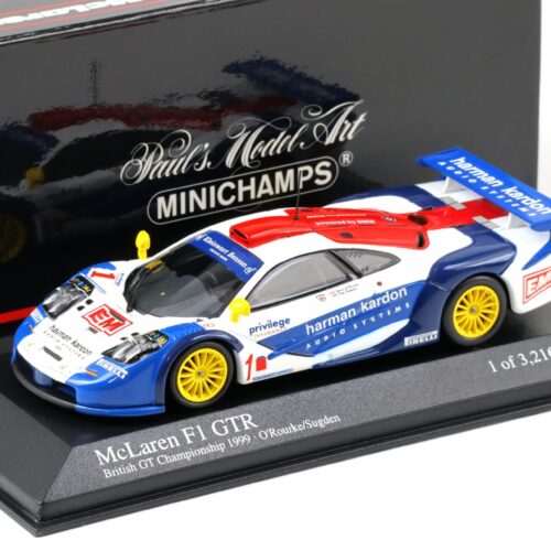1:43 Minichamps McLaren F1 GTR Long Tail British GTC 1999 OÂ´Rourke/Sugden #1
