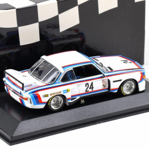 1:43 Minichamps BMW 3.5 CSL IMSA Riverside 6 hours 1975 Stuck/ Posey #24