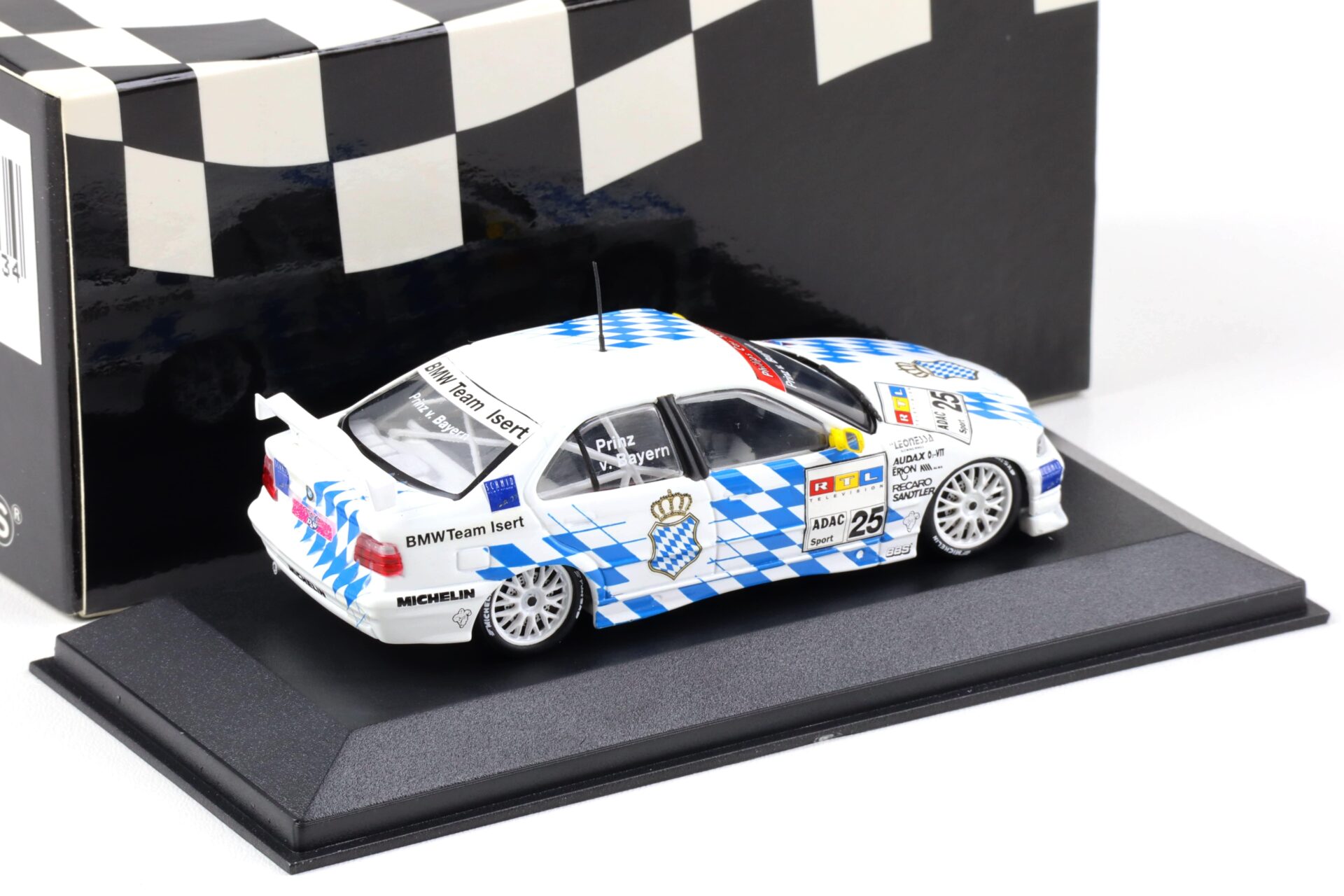 1:43 Minichamps BMW 320i E36 STW 1997 Team Isert #25 Leopold von Bayern