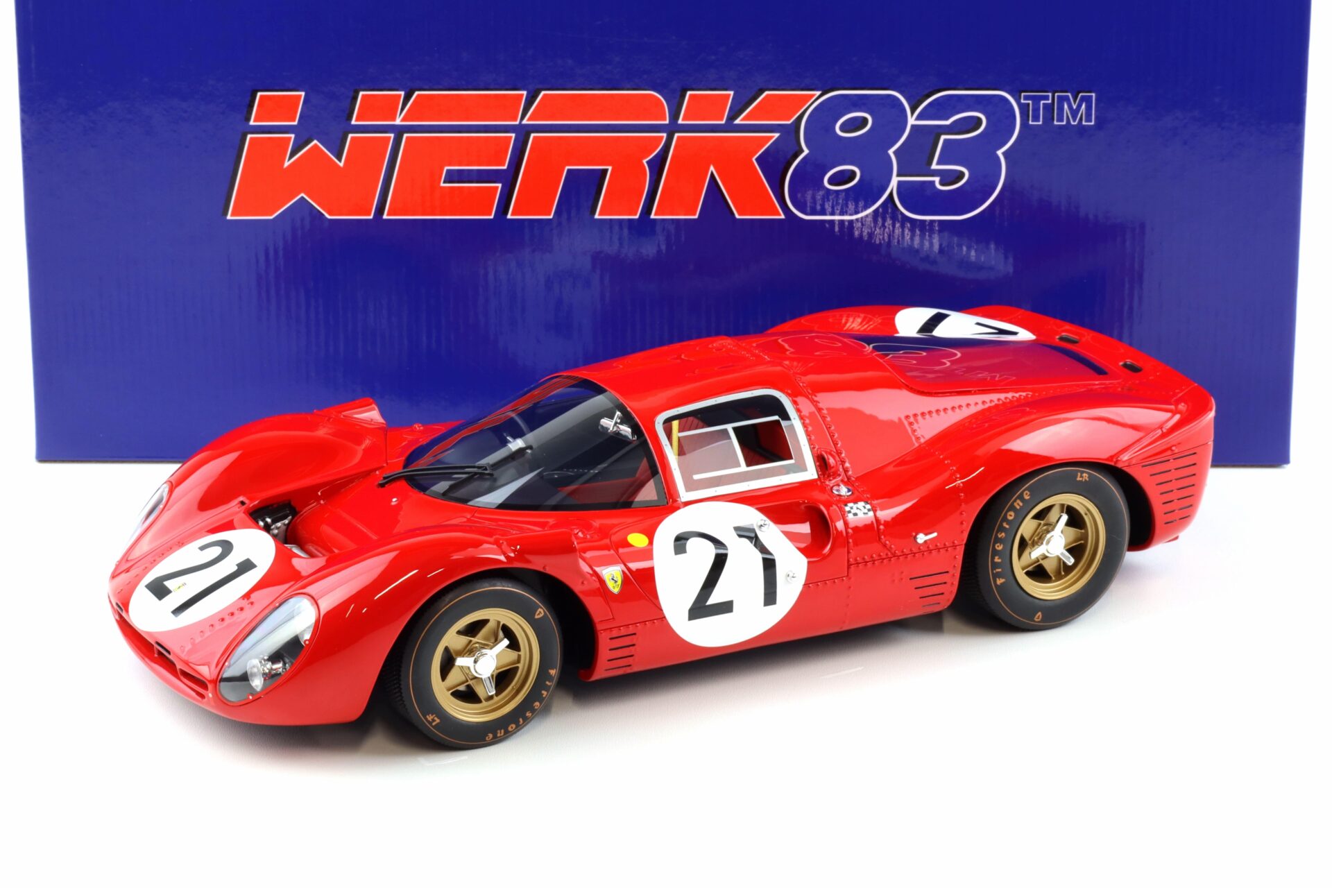 1:12 WERK83 Ferrari 330 P4 #21 2nd 24h Le Mans 1967 Scarfiotti/ Parks