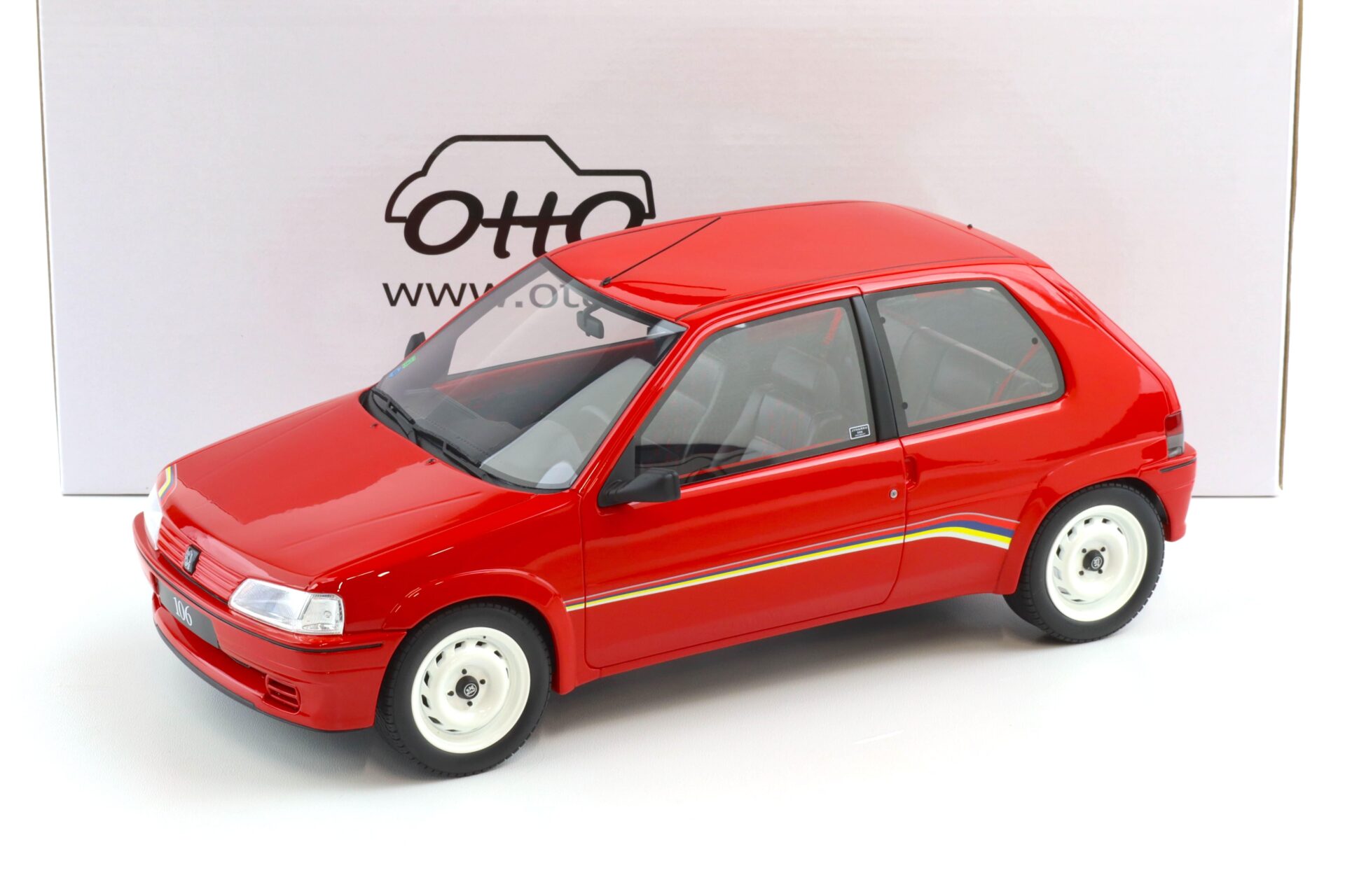 1:12 OTTO mobile G108 Peugeot 106 Phase 1 Rallye red 1993