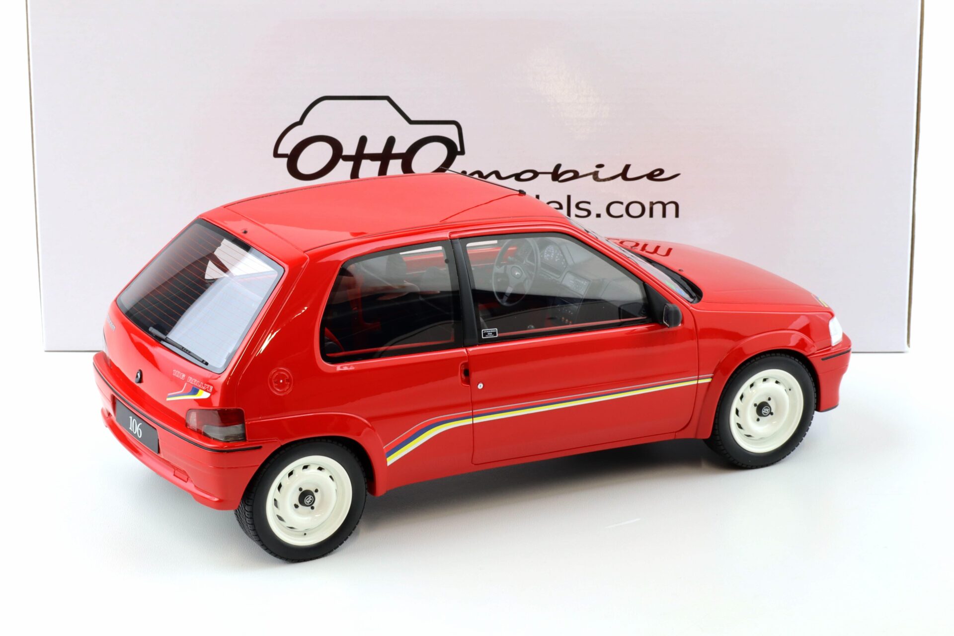 1:12 OTTO mobile G108 Peugeot 106 Phase 1 Rallye red 1993