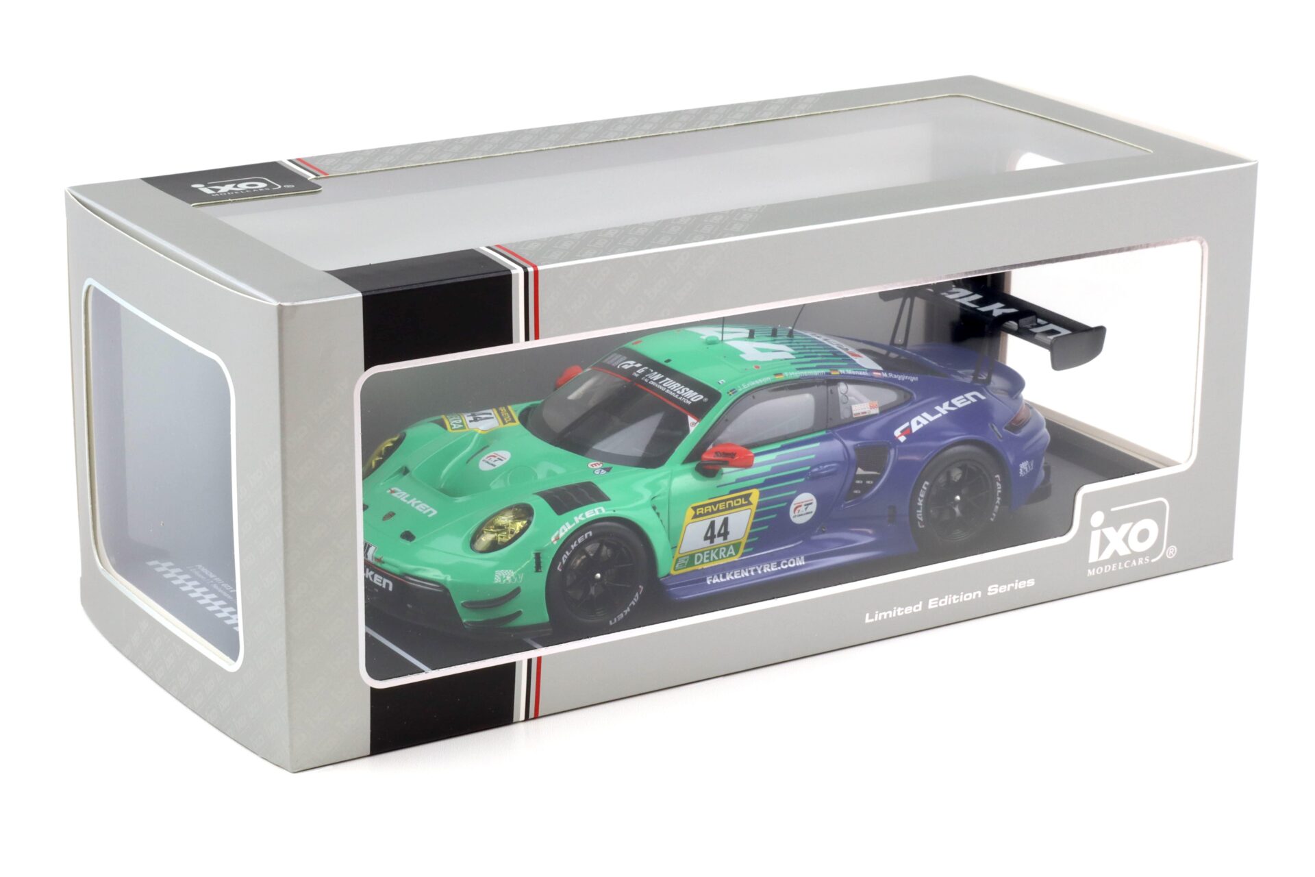 1:18 IXO Porsche 911 992 GT3 R 24h Nürburgring 2024 Falken #44 Eriksson/ Heinemann