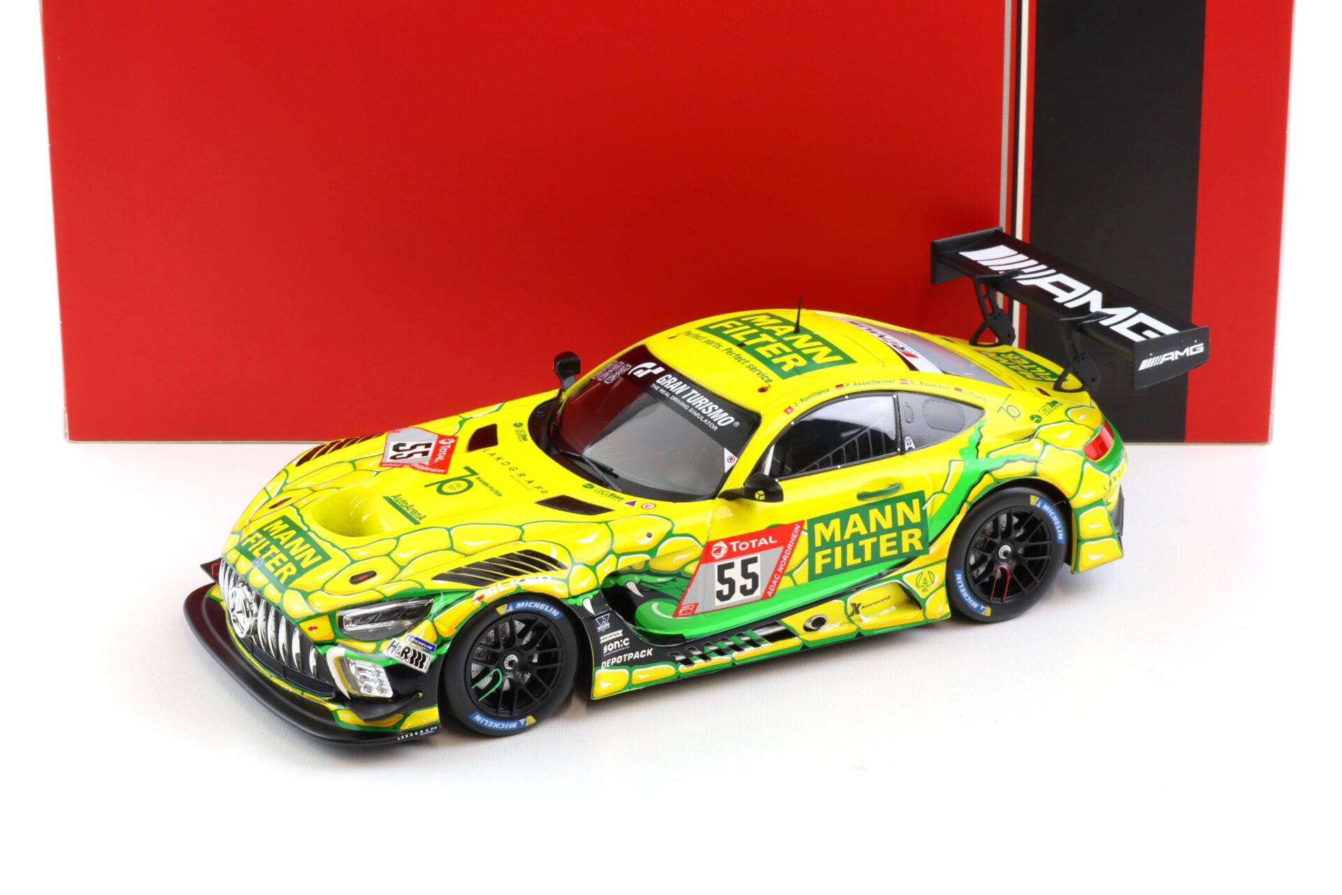 1:18 IXO Mercedes AMG GT3 Mamba 24h Nürburgring 2022 AMG Team Landgraf #55