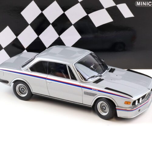 1:18 Minichamps BMW 3.0 CSL Coupe E9 silver metallic 1973