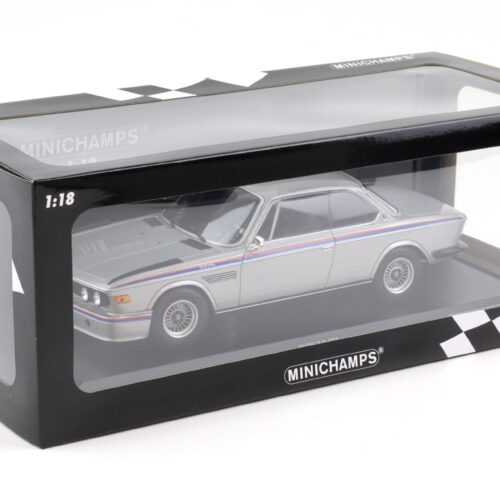 1:18 Minichamps BMW 3.0 CSL Coupe E9 silver metallic 1973
