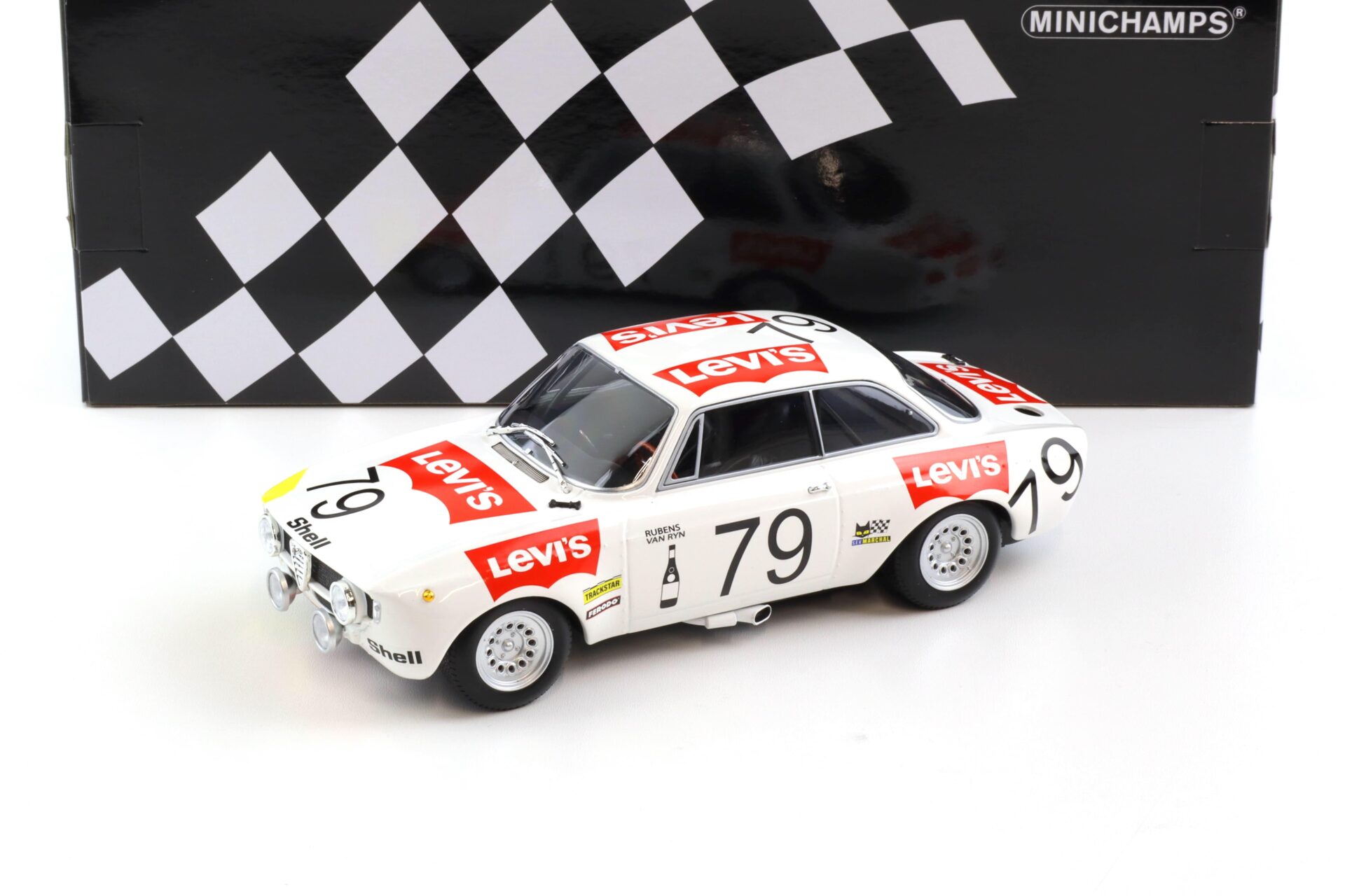 1:18 Minichamps Alfa Romeo 1300 GTA 24h SPA 1971 Rubens/ van Ryn #79