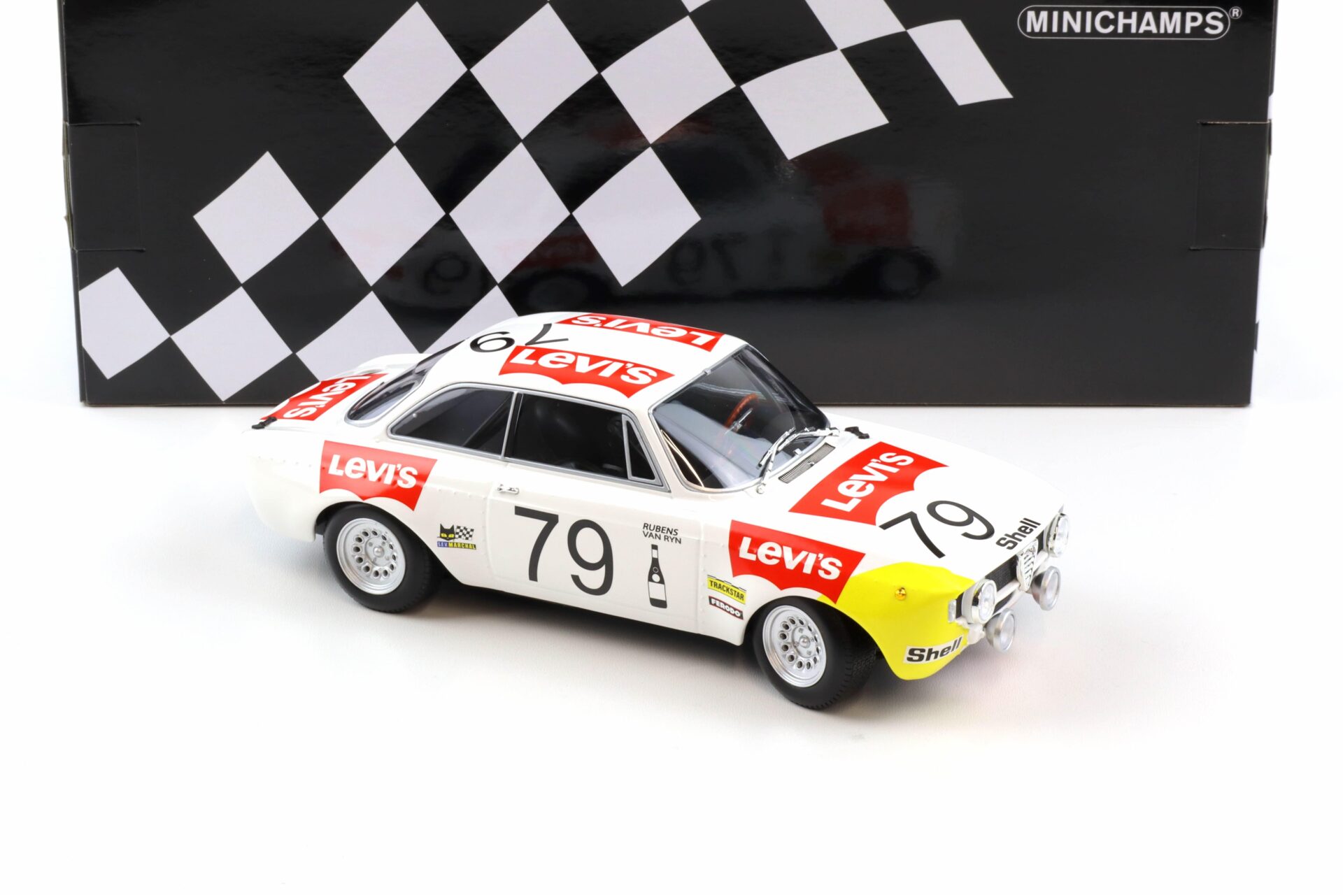 1:18 Minichamps Alfa Romeo 1300 GTA 24h SPA 1971 Rubens/ van Ryn #79