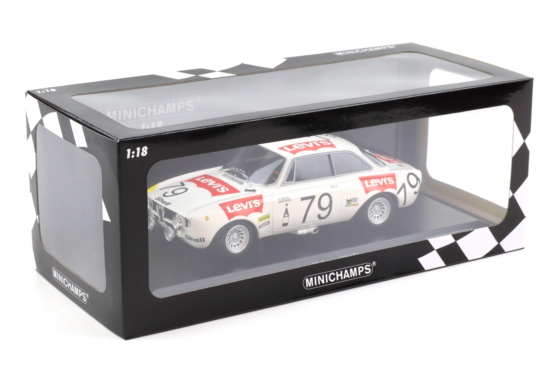 1:18 Minichamps Alfa Romeo 1300 GTA 24h SPA 1971 Rubens/ van Ryn #79