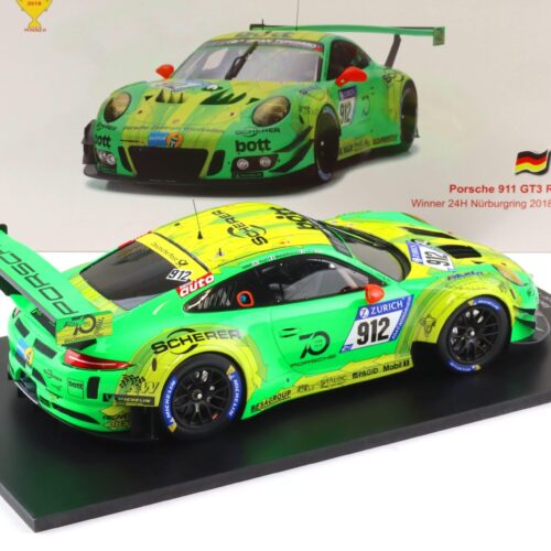 1:18 Spark Porsche 911 991 GT3 R Winner 24h Nürburgring 2018 Manthey #912
