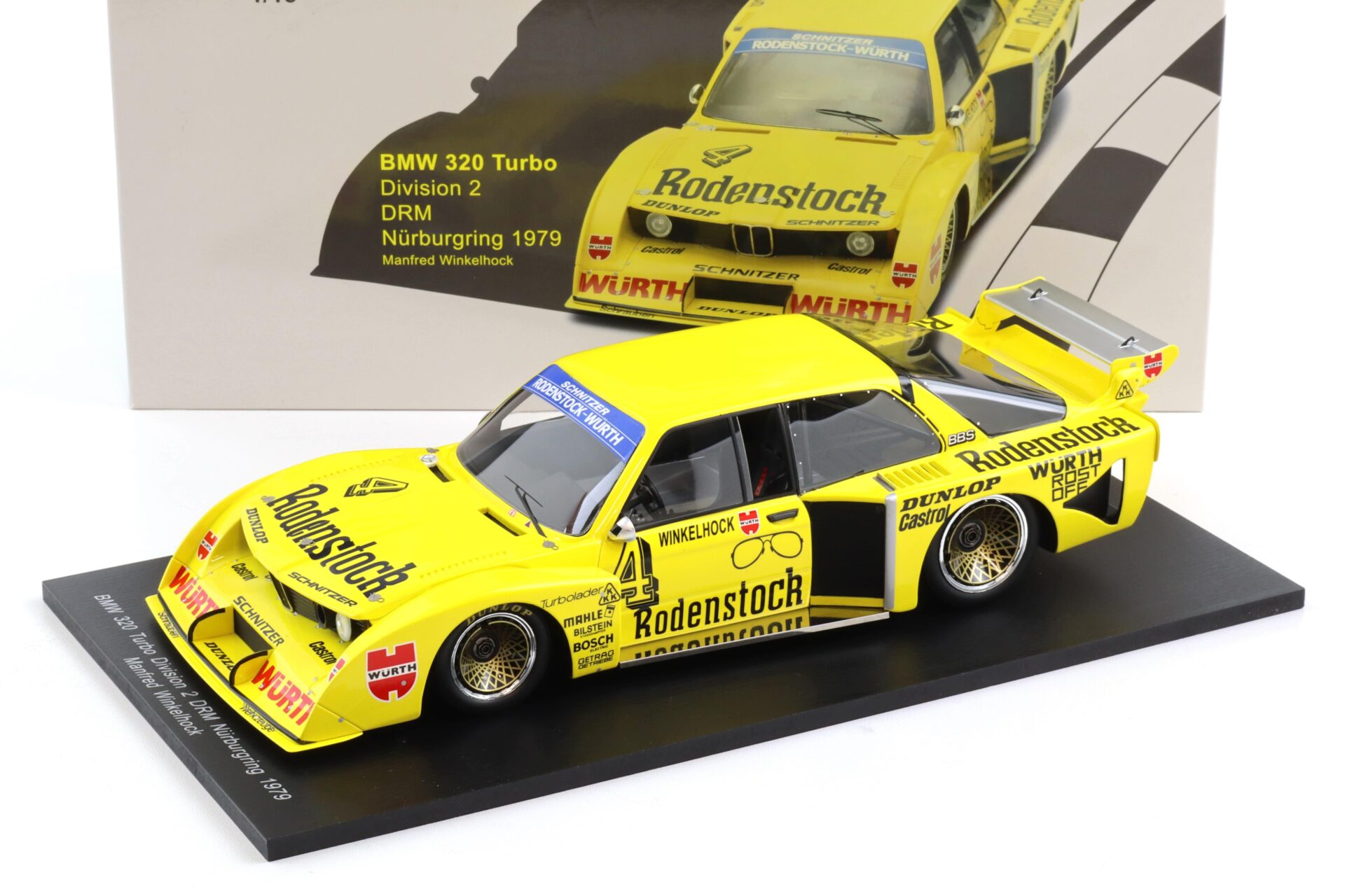 1:18 Spark BMW 320 Turbo Division 2 DRM Nürburgring 1979 M. Winkelhock #4