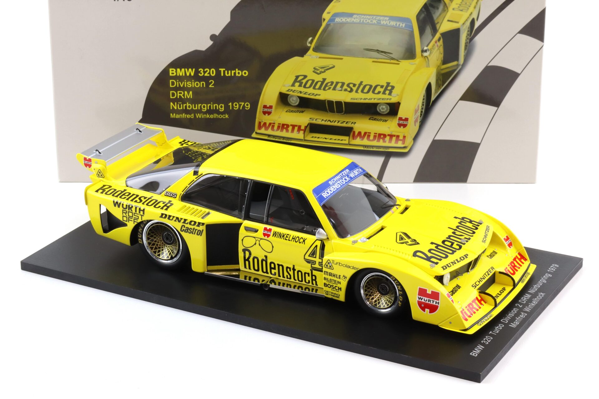 1:18 Spark BMW 320 Turbo Division 2 DRM Nürburgring 1979 M. Winkelhock #4