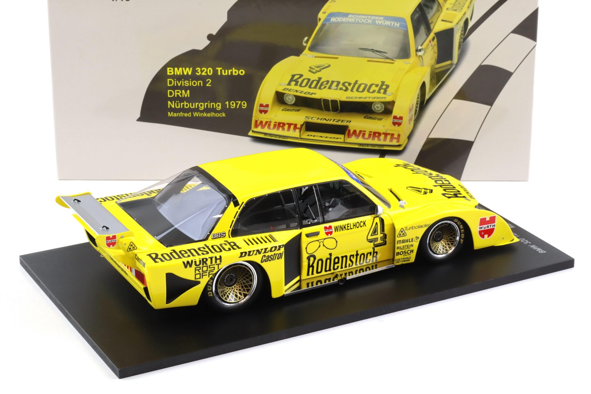 1:18 Spark BMW 320 Turbo Division 2 DRM Nürburgring 1979 M. Winkelhock #4