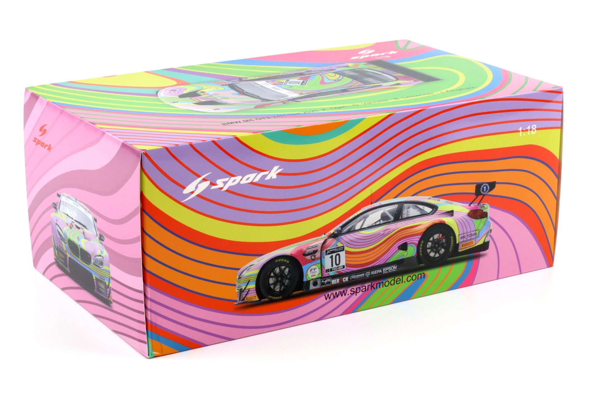 1:18 Spark BMW M6 GT3 #10 Boutsen Ginion 24h SPA 2020 Ojjeh/ Vannelet